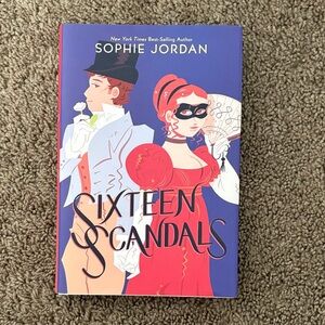 Sixteen Scandals Hardcover Book - Red & Purple Cover